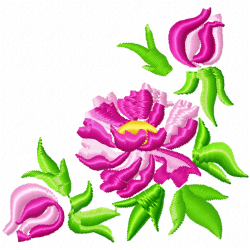 Flowers And Tree Embroidery Design 6 Flowers And Tree Embroidery Design 6